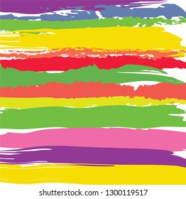 abstract colorful paint brush and scribble horizontal lines pattern. colorful nice brush strokes and hand drawn horizontal lines pattern background for your design