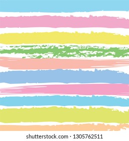 abstract colorful paint brush and scribble horizontal lines pattern. colorful nice brush strokes horizontal lines pattern background for your design