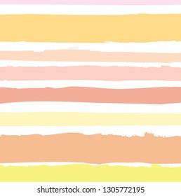 abstract colorful paint brush and scribble horizontal lines pattern background