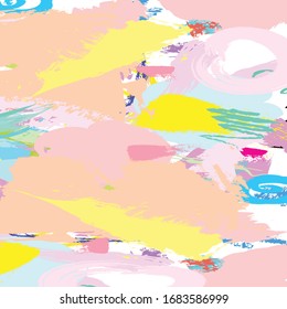Abstract colorful  paint brush and  scribble lines pattern background. colorful  nice brush strokes and hand drawn for your design.  beautiful grunge and stripes  background. cute kids sketch drawing