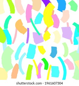 Abstract colorful paint brush and  scribble lines pattern background. Creative brush strokes and hand drawn background.  beautiful grunge and stripes for your design.