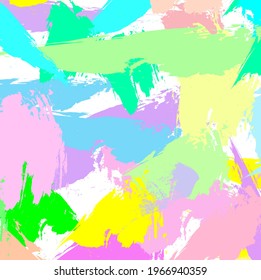 Abstract colorful paint brush and  scribble lines pattern background. Creative brush strokes and hand drawn backdrop.  beautiful grunge and stripes for your design.