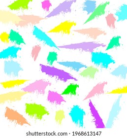Abstract colorful paint brush and  scribble lines pattern background. Creative brush strokes and hand drawn backdrop.  beautiful grunge and stripes for your design.