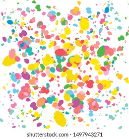 Abstract colorful paint brush and splashes pattern background. nice watercolor paint splash texture background.