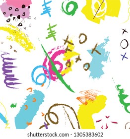 abstract colorful paint brush and strokes, scribble lines pattern background. colorful nice brush strokes and hand drawn background. modern beautiful grunge and stripes pattern. kids sketch drawing