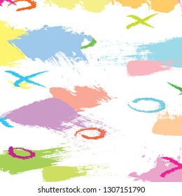 abstract colorful paint brush and strokes, scribble pattern background. colorful nice brush strokes and hand drawn for your design. modern beautiful grunge and stripes pattern