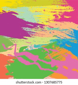 Abstract colorful paint brush and strokes, scribble pattern background. colorful nice brush strokes and hand drawn for your design. modern beautiful grunge and stripes pattern
