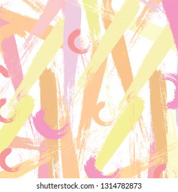 Abstract colorful paint brush and strokes, scribble pattern background. creative colorful nice brush strokes and hand drawn for your design. modern beautiful grunge and stripes pattern
