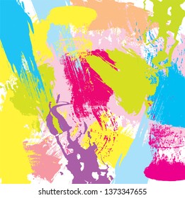 Abstract colorful paint brush and strokes, scribble pattern background. creative colorful nice brush strokes and hand drawn background. modern beautiful grunge and stripes pattern