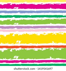 Abstract colorful paint brush and strokes, stripes pattern background. creative colorful nice brush strokes and hand drawn with horizontal lines background. modern beautiful grunge and stripes pattern