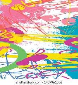 Abstract colorful paint brush and strokes, scribble lines pattern background. creative colorful nice brush strokes and hand drawn background. modern beautiful grunge and scribble pattern background
