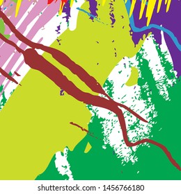 Abstract colorful paint brush and strokes, scribble pattern background. colorful nice brush strokes and hand drawn background. modern beautiful grunge and stripes pattern background