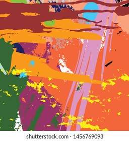 Abstract colorful paint brush and strokes, scribble pattern background. colorful nice brush strokes and hand drawn background. modern beautiful grunge and stripes pattern background
