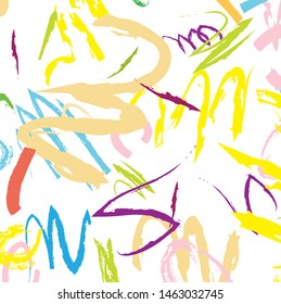 Abstract colorful paint brush and strokes, scribble lines pattern background. colorful nice brush strokes and hand drawn background. modern beautiful grunge and stripes pattern background