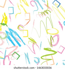 Abstract colorful paint brush and strokes, scribble lines pattern background. colorful nice brush strokes and hand drawn background. modern beautiful grunge and stripes pattern background