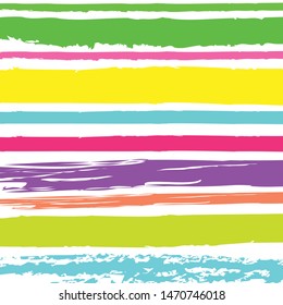 Abstract colorful paint brush and strokes, stripes pattern background. colorful nice brush strokes and hand drawn with horizontal lines pattern background