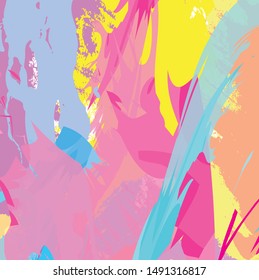 Abstract colorful paint brush and strokes, scribble pattern background. colorful nice hand drawn backdrop. modern beautiful grunge and stripes pattern background