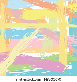 Abstract colorful paint brush and strokes, scribble pattern background. colorful nice brush strokes and hand drawn background