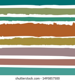 Abstract colorful paint brush and strokes, stripes pattern background. colorful nice brush strokes and hand drawn with horizontal lines background