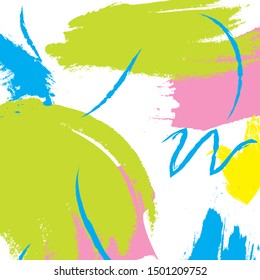 Abstract colorful paint brush and strokes, scribble pattern background. colorful nice brush strokes and hand drawn backdrop. modern beautiful grunge and stripes pattern background