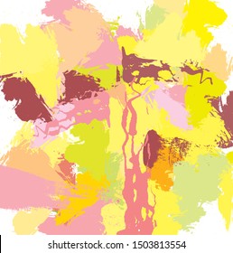 Abstract colorful paint brush and strokes, scribble pattern background. colorful nice brush strokes and hand drawn backdrop. modern beautiful grunge and stripes background