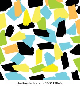 Abstract colorful paint brush and strokes, stripes pattern background. colorful nice hand drawn and grunge texture backdrop