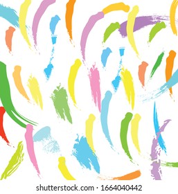 Abstract colorful paint brush and strokes, scribble pattern background. colorful nice  hand drawn  for your design. modern beautiful grunge and stripes 