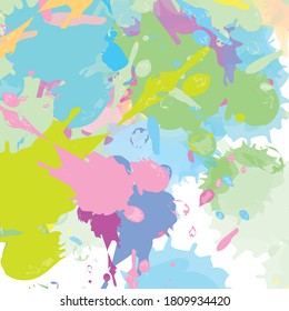 Abstract colorful paint brush and strokes, scribble pattern background. Creative  nice splash colors and hand drawn for your design. modern beautiful grunge and flick colors pattern