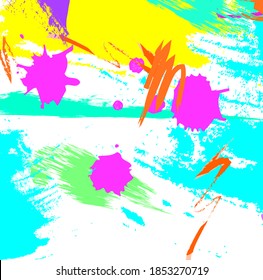 Abstract colorful paint brush and strokes, scribble lines pattern background. creative colorful nice brush strokes and hand drawn for your design. modern beautiful grunge and stripes pattern