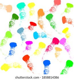 Abstract colorful paint brush and strokes, scribble pattern background. colorful nice brush strokes and hand drawn for your design. modern beautiful grunge and stripes pattern backdrop