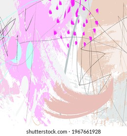 Abstract colorful paint brush and strokes, scribble lines pattern background. creative colorful nice brush strokes and hand drawn for your design. modern beautiful grunge and stripes pattern