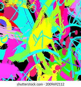 Abstract colorful paint brush and strokes, scribble lines pattern background. creative colorful nice brush strokes and hand drawn for your design. modern beautiful grunge and stripes pattern