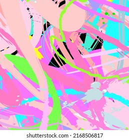 Abstract colorful paint brush and strokes, scribble pattern background. colorful nice hand drawn for your design. modern beautiful grunge and stripes backdrop