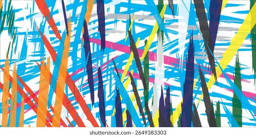 Abstract colorful paint brush and strokes, stripes pattern background. colorful nice brush strokes and hand drawn background. modern beautiful grunge and scribble pattern background