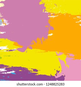abstract colorful paint brush texture background. vector illustration 