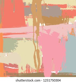 abstract colorful paint brush texture background. creative colourful brush strokes for your design. vector illustration 