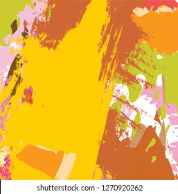abstract colorful paint brush texture background. creative colourful nice brush strokes and hand drawn for your design. vector illustration 