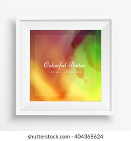 abstract colorful paint poster