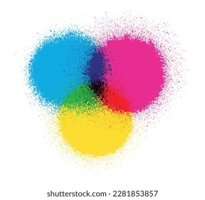 Abstract Colorful Paint Splash Banner.