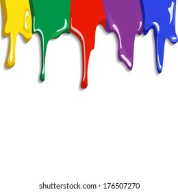Abstract Colorful Paint Splat