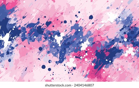 Abstract Colorful Paint Splatter Pattern, Minimalist Backgrounds, Light Pink and Light Navy, Bold Colors, Heavy Brushstrokes, Abstract