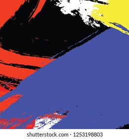 abstract colorful paint texture background. creative colorful brush strokes for your design. vector illustration. nice modern art