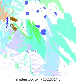 abstract colorful paintbrush background. creative colorful brush strokes pattern. vector illustration