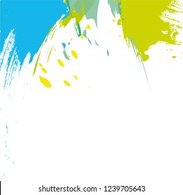 abstract colorful paintbrush background. creative brush strokes and hand drawn for your design. vector illustration