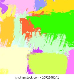 abstract colorful paintbrush background. vector abstract background with hand drawn texture made from brush strokes pattern. abstract art background. bright acrylic painting pattern. 