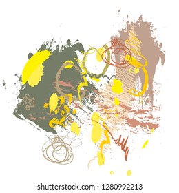 abstract colorful paintbrush and scribble lines texture background. creative colorful nice brush strokes and hand drawn for your design. vector illustration