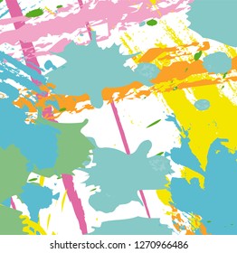 abstract colorful paintbrush and scribble texture background. vector illustration