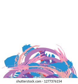 abstract colorful paintbrush and scribble texture background. creative colorful nice brush strokes and hand drawn for your design. vector illustration