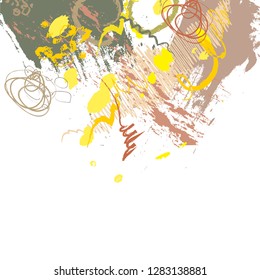 abstract colorful paintbrush and scribble texture background. creative colorful nice brush strokes and hand drawn for your design. vector illustration