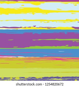 abstract colorful paintbrush texture background. creative colorful brush strokes for your design. vector illustration